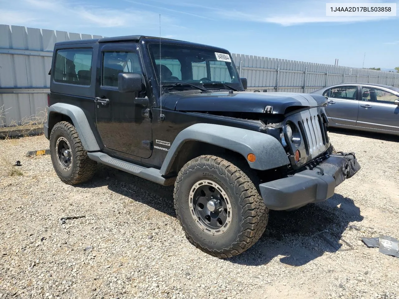 2011 Jeep Wrangler Sport VIN: 1J4AA2D17BL503858 Lot: 64890844