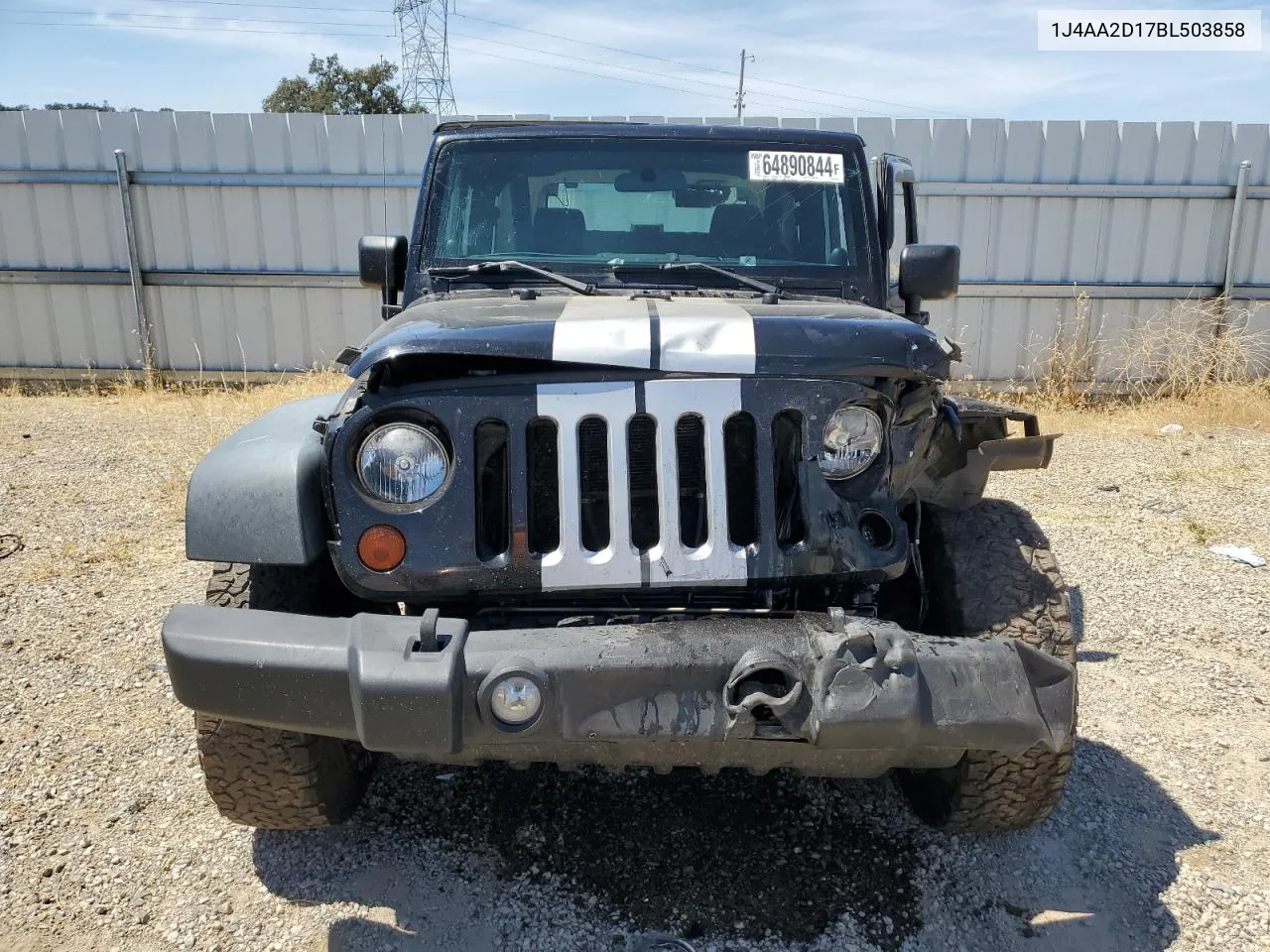 2011 Jeep Wrangler Sport VIN: 1J4AA2D17BL503858 Lot: 64890844