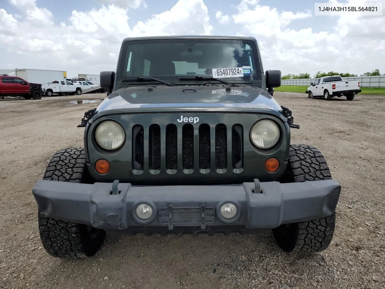 2011 Jeep Wrangler Unlimited Sport VIN: 1J4HA3H15BL564821 Lot: 65407924