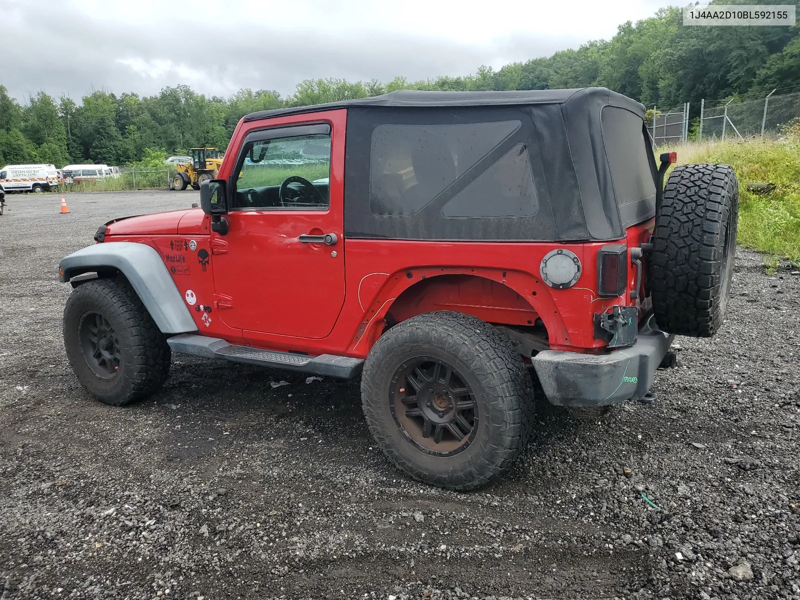 2011 Jeep Wrangler Sport VIN: 1J4AA2D10BL592155 Lot: 66171874