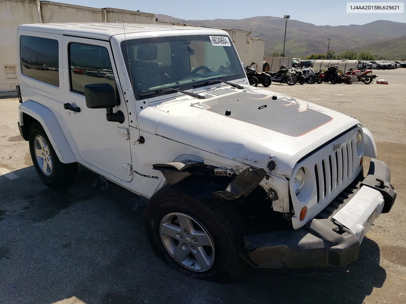 2011 Jeep Wrangler Sport VIN: 1J4AA2D15BL625621 Lot: 66349604