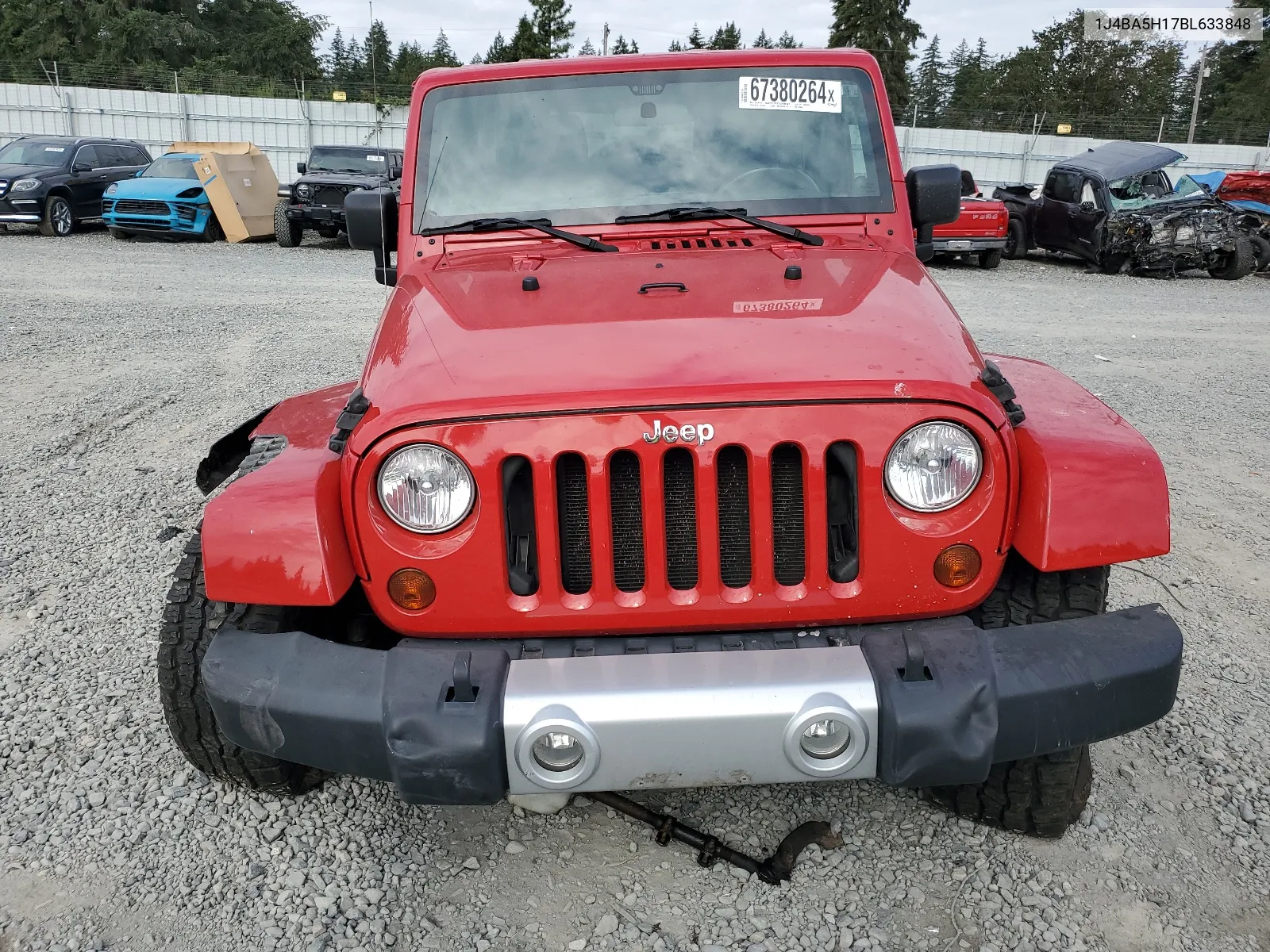 2011 Jeep Wrangler Unlimited Sahara VIN: 1J4BA5H17BL633848 Lot: 67380264