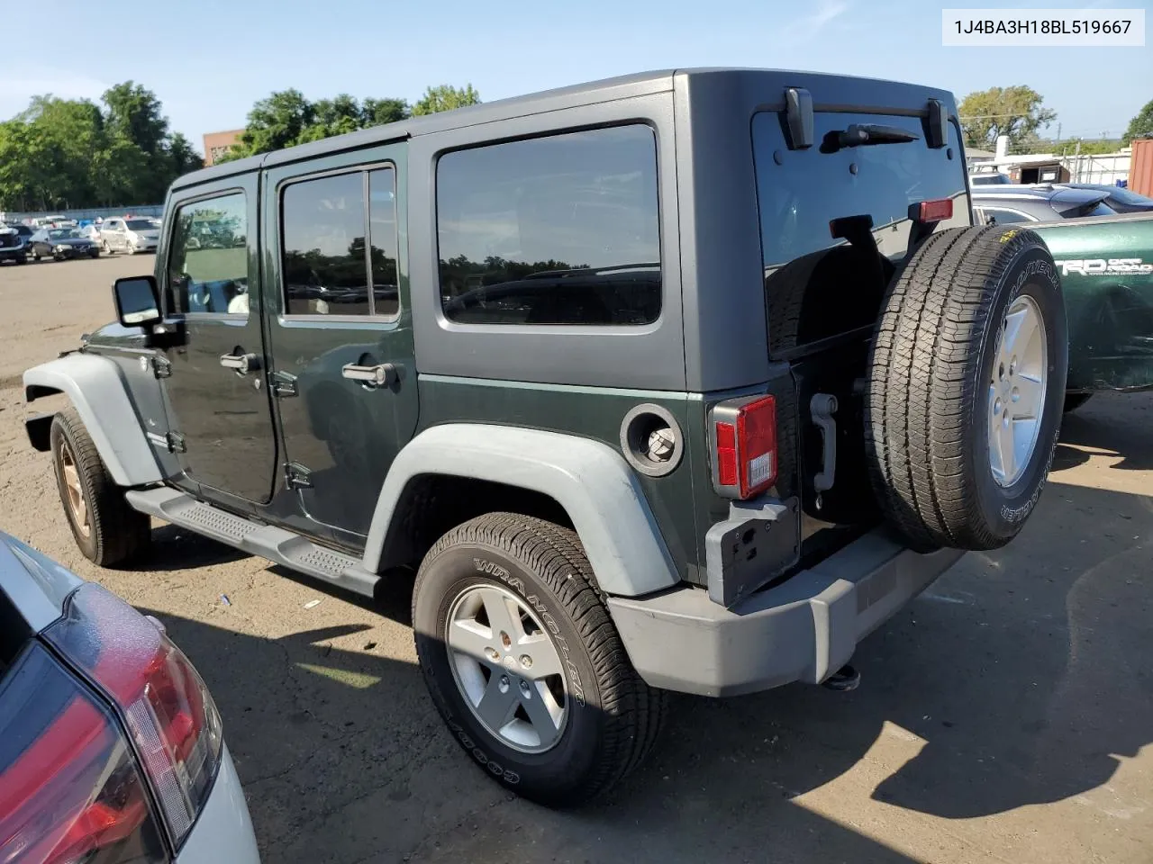 2011 Jeep Wrangler Unlimited Sport VIN: 1J4BA3H18BL519667 Lot: 68007764