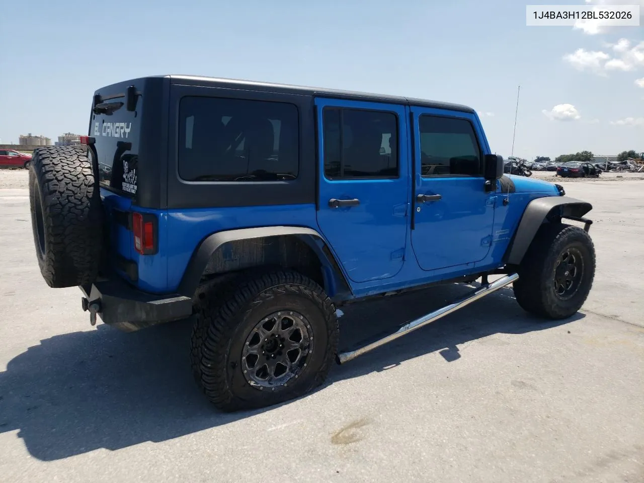 2011 Jeep Wrangler Unlimited Sport VIN: 1J4BA3H12BL532026 Lot: 68100484