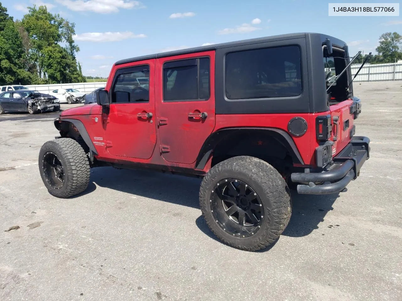 2011 Jeep Wrangler Unlimited Sport VIN: 1J4BA3H18BL577066 Lot: 68380704