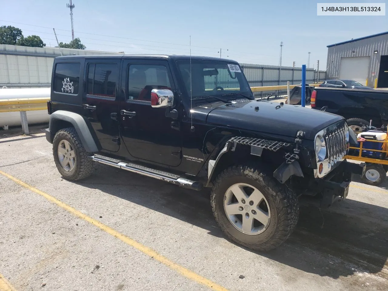 2011 Jeep Wrangler Unlimited Sport VIN: 1J4BA3H13BL513324 Lot: 68810824