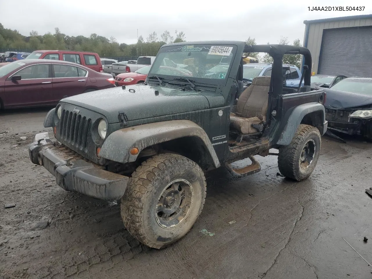 2011 Jeep Wrangler Sport VIN: 1J4AA2D1XBL504437 Lot: 69245644