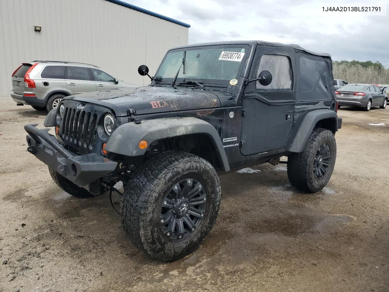 2011 Jeep Wrangler Sport VIN: 1J4AA2D13BL521791 Lot: 69938774