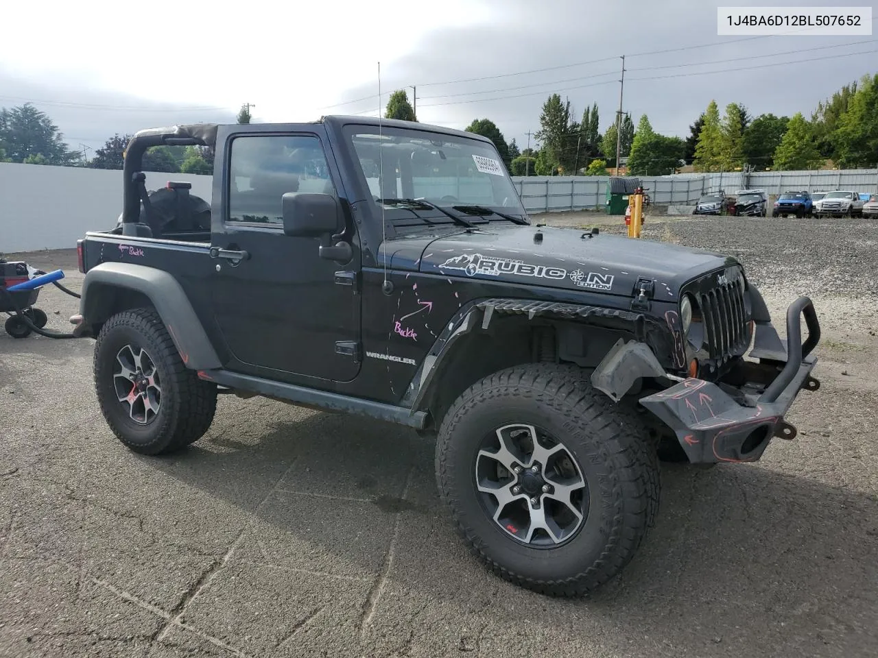 2011 Jeep Wrangler Rubicon VIN: 1J4BA6D12BL507652 Lot: 69989964