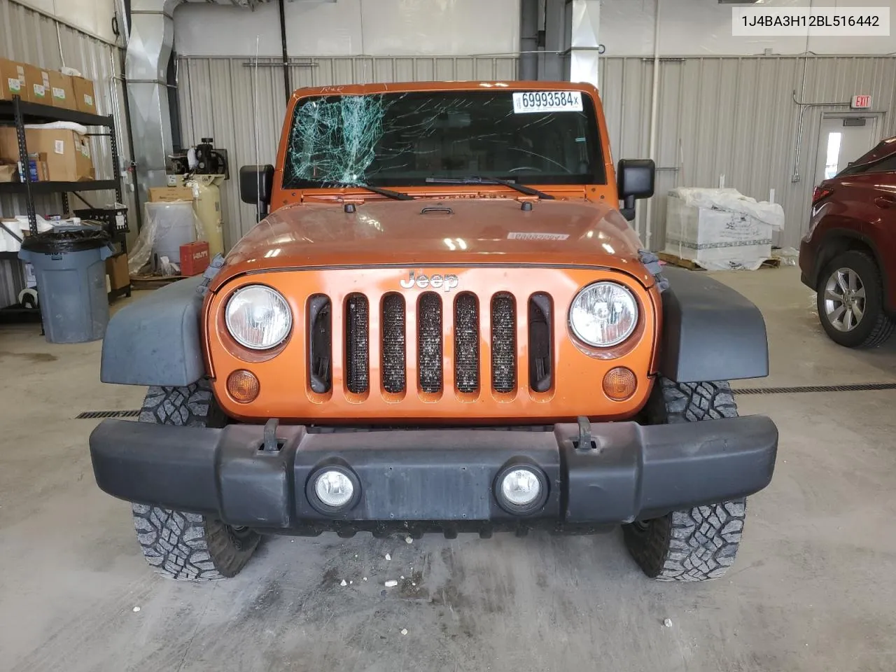 2011 Jeep Wrangler Unlimited Sport VIN: 1J4BA3H12BL516442 Lot: 69993584