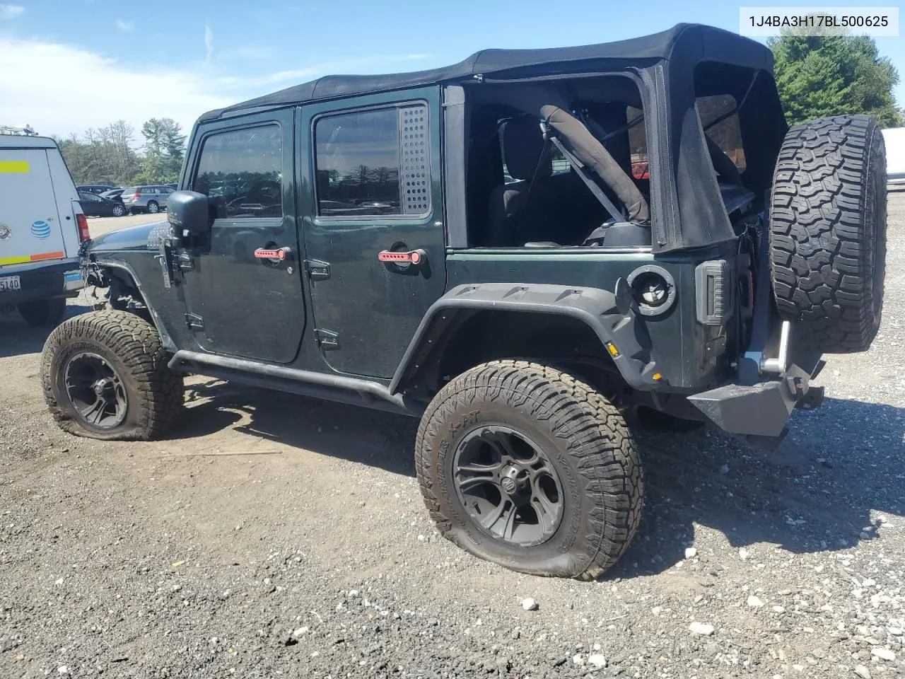 2011 Jeep Wrangler Unlimited Sport VIN: 1J4BA3H17BL500625 Lot: 70191844