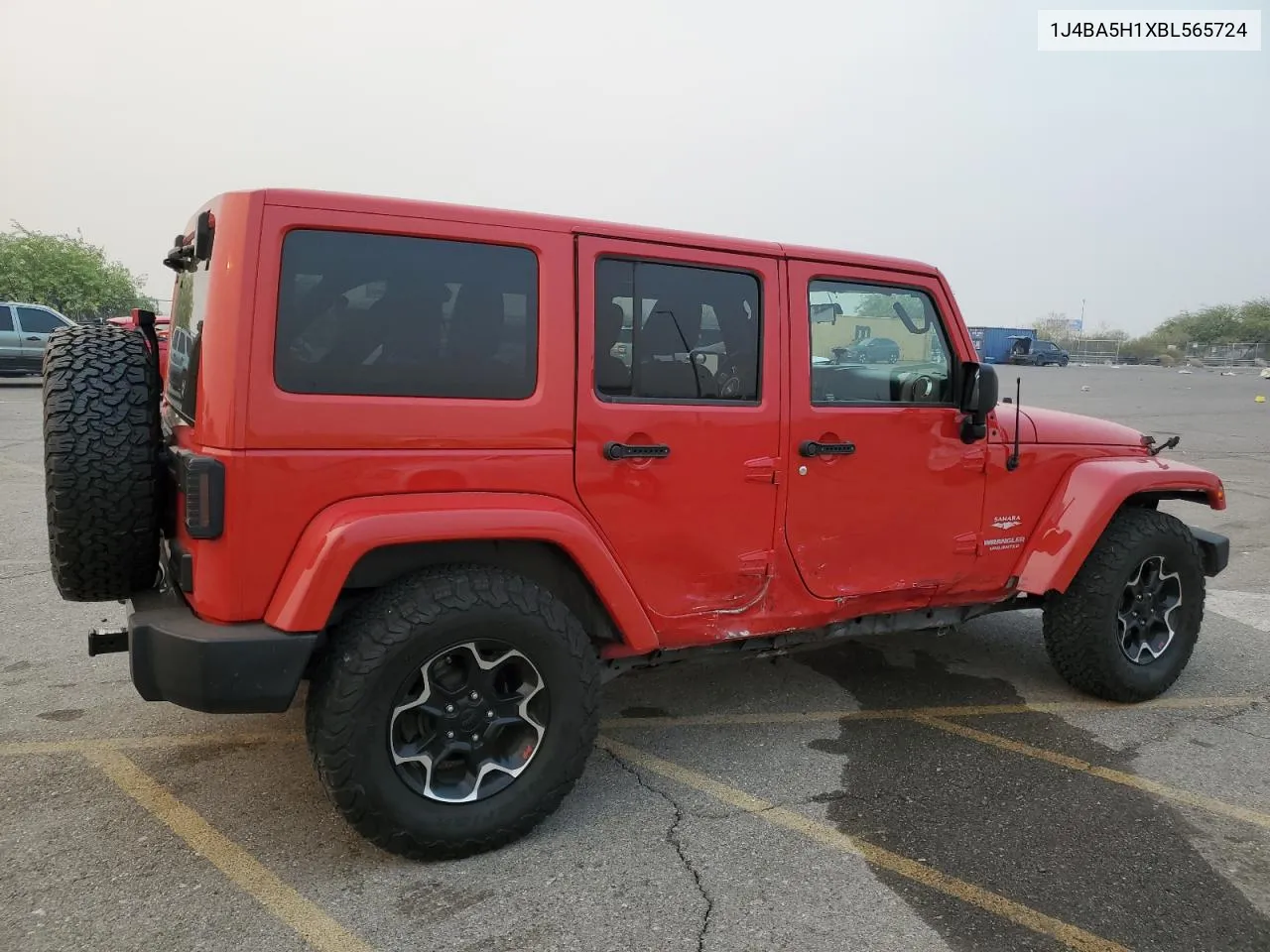 2011 Jeep Wrangler Unlimited Sahara VIN: 1J4BA5H1XBL565724 Lot: 70281464