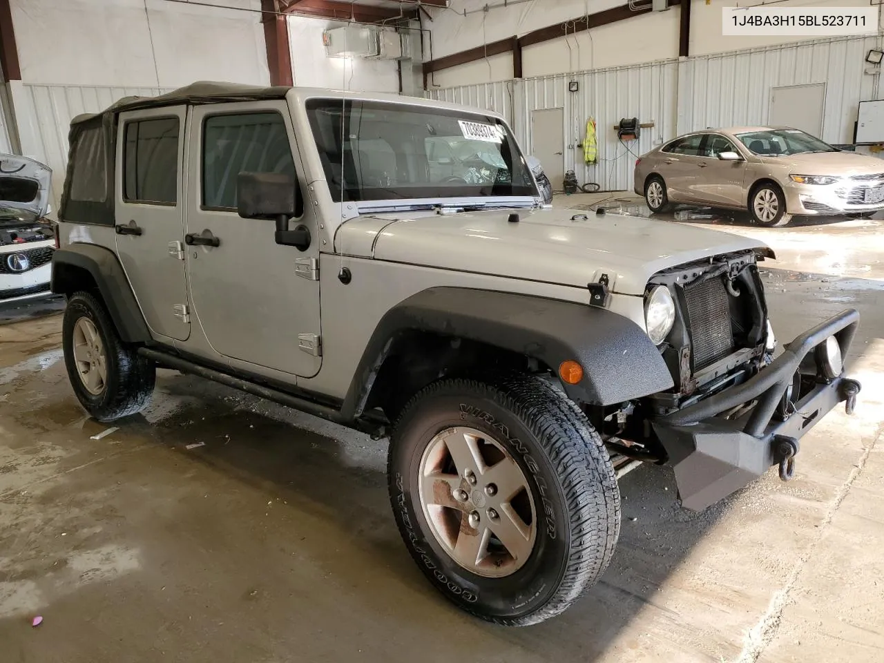 2011 Jeep Wrangler Unlimited Sport VIN: 1J4BA3H15BL523711 Lot: 70389374