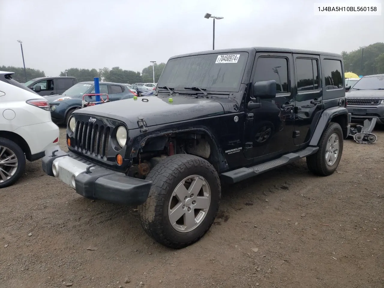 2011 Jeep Wrangler Unlimited Sahara VIN: 1J4BA5H10BL560158 Lot: 70450974