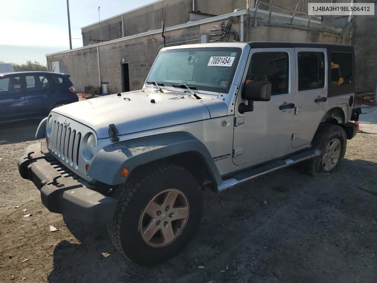 2011 Jeep Wrangler Unlimited Sport VIN: 1J4BA3H19BL506412 Lot: 70891454