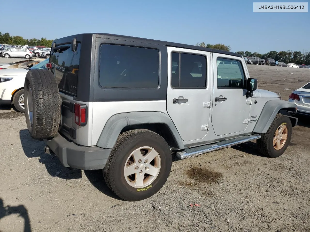 2011 Jeep Wrangler Unlimited Sport VIN: 1J4BA3H19BL506412 Lot: 70891454