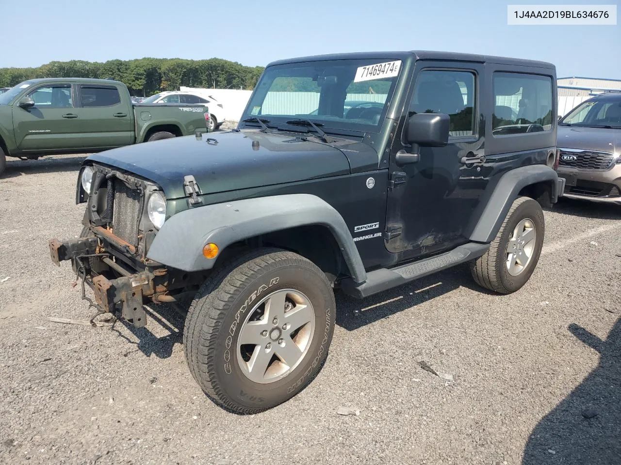 2011 Jeep Wrangler Sport VIN: 1J4AA2D19BL634676 Lot: 71469474