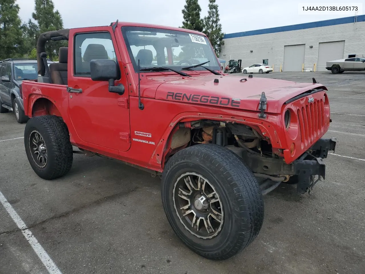 2011 Jeep Wrangler Sport VIN: 1J4AA2D13BL605173 Lot: 71562194