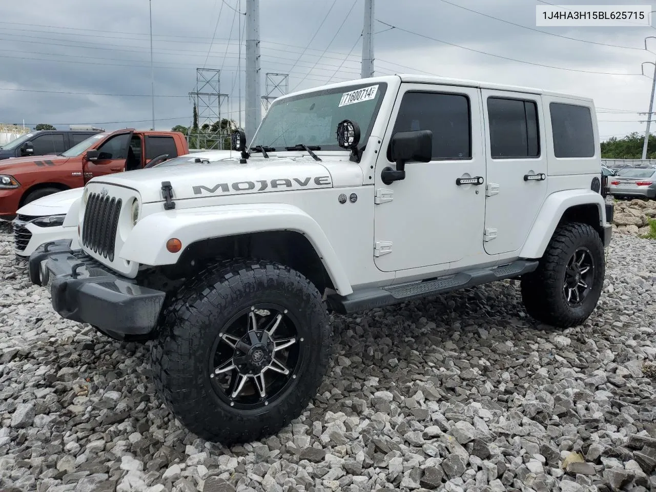 2011 Jeep Wrangler Unlimited Sport VIN: 1J4HA3H15BL625715 Lot: 71600714