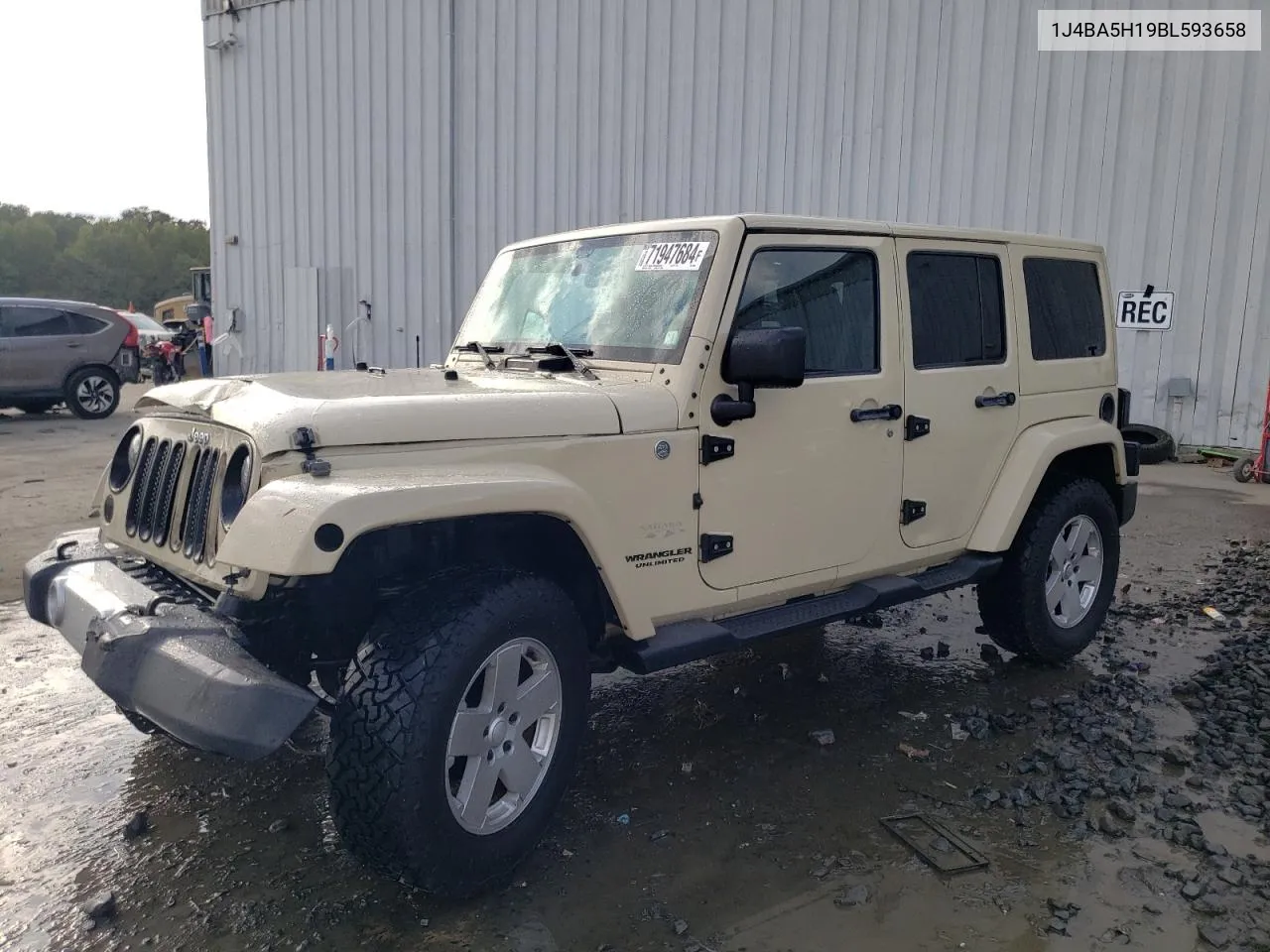 2011 Jeep Wrangler Unlimited Sahara VIN: 1J4BA5H19BL593658 Lot: 71947684