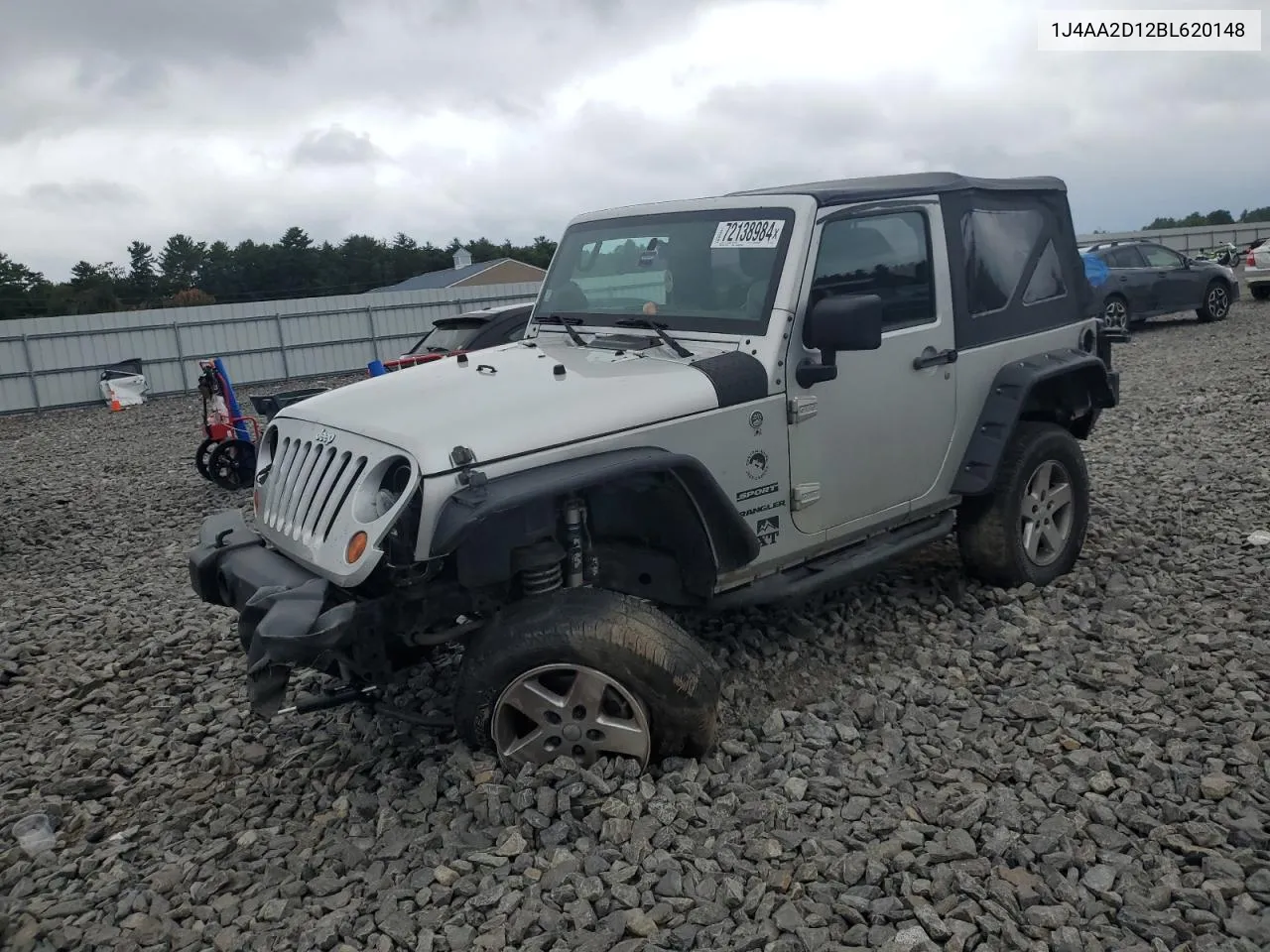 2011 Jeep Wrangler Sport VIN: 1J4AA2D12BL620148 Lot: 72138984