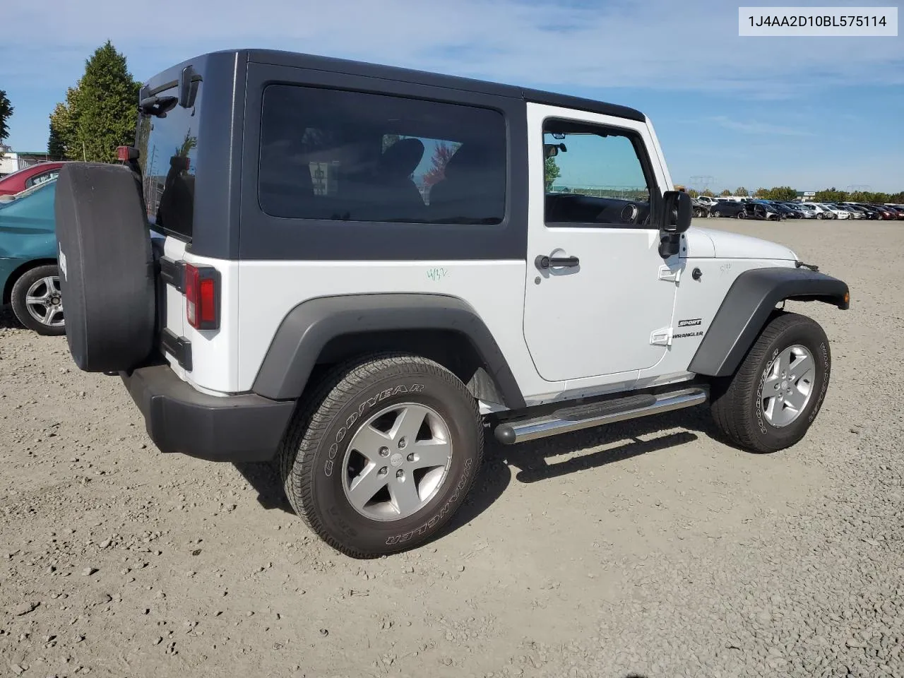 2011 Jeep Wrangler Sport VIN: 1J4AA2D10BL575114 Lot: 72275054