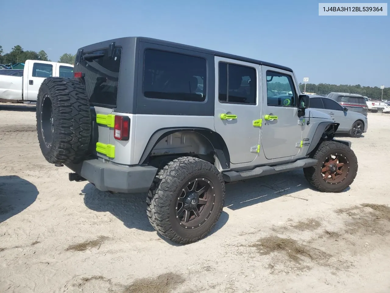 2011 Jeep Wrangler Unlimited Sport VIN: 1J4BA3H12BL539364 Lot: 72436064