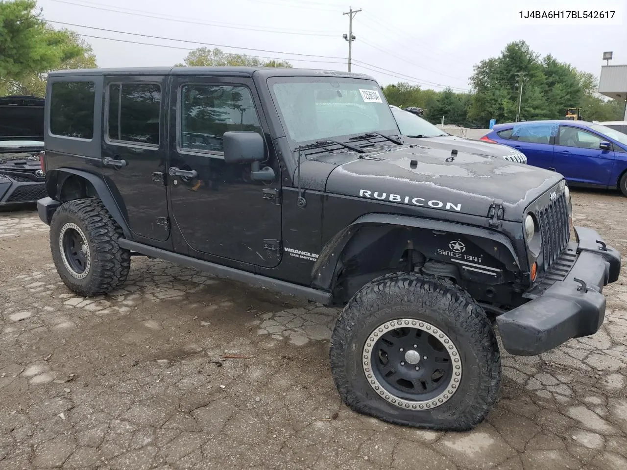 2011 Jeep Wrangler Unlimited Rubicon VIN: 1J4BA6H17BL542617 Lot: 72536104