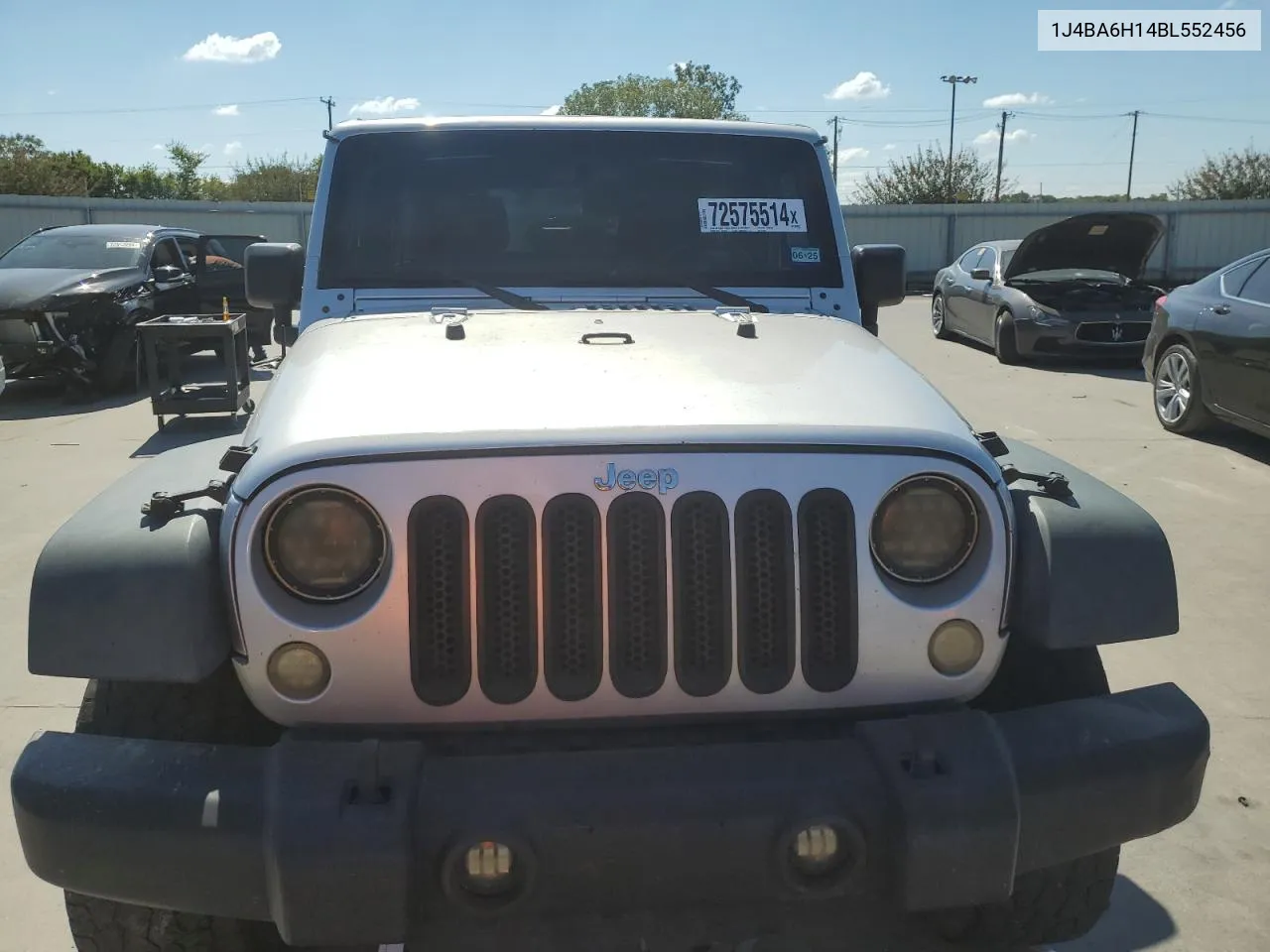 2011 Jeep Wrangler Unlimited Rubicon VIN: 1J4BA6H14BL552456 Lot: 72575514