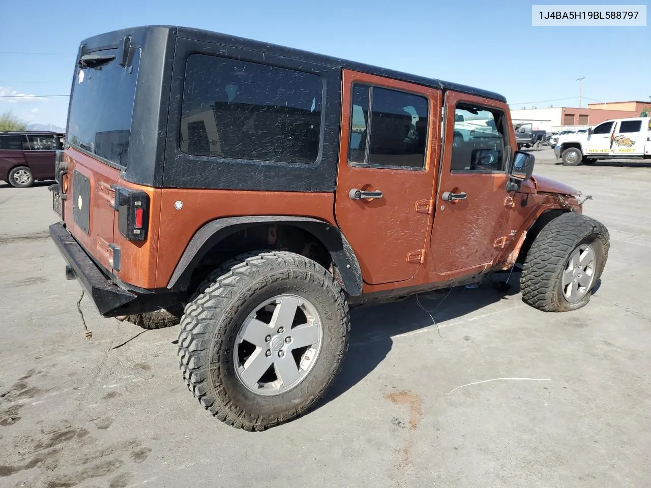 2011 Jeep Wrangler Unlimited Sahara VIN: 1J4BA5H19BL588797 Lot: 72681904