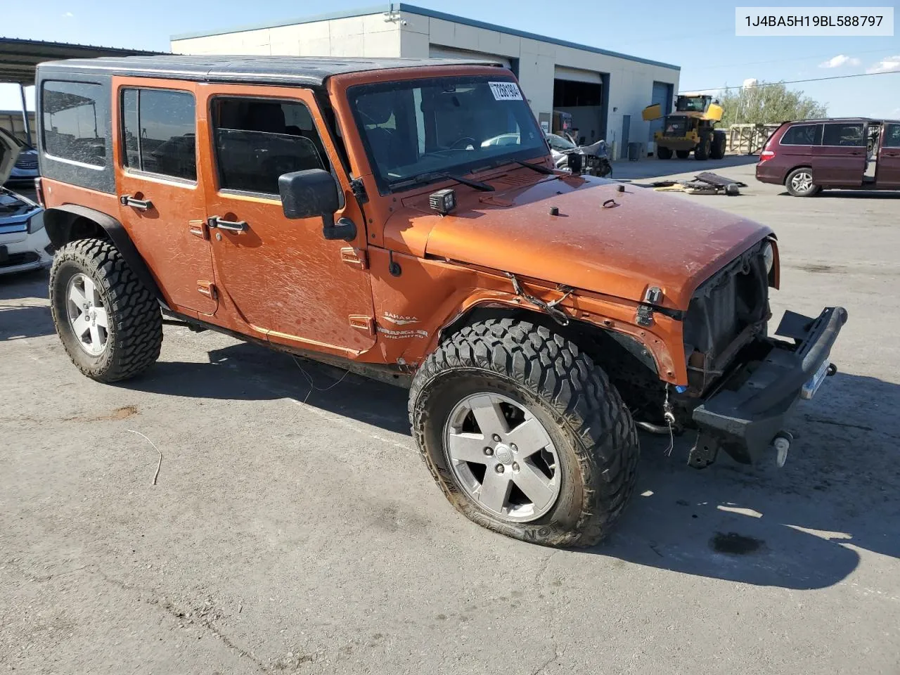 2011 Jeep Wrangler Unlimited Sahara VIN: 1J4BA5H19BL588797 Lot: 72681904