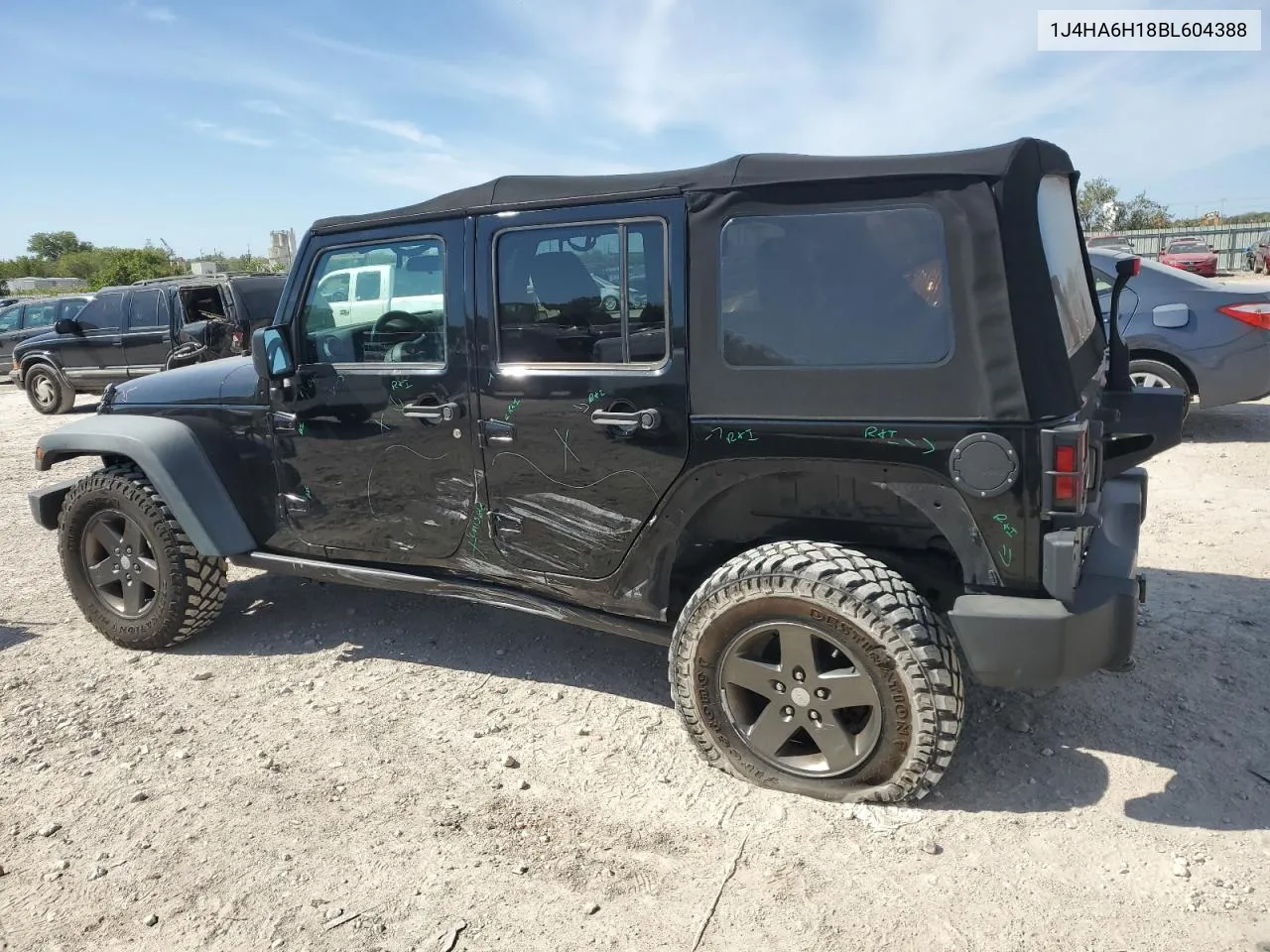 2011 Jeep Wrangler Unlimited Rubicon VIN: 1J4HA6H18BL604388 Lot: 73277184