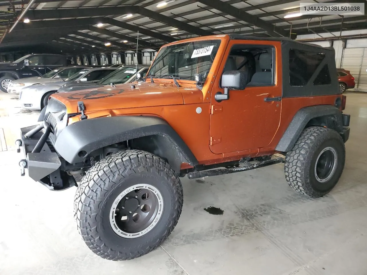 2011 Jeep Wrangler Sport VIN: 1J4AA2D13BL501038 Lot: 73373154