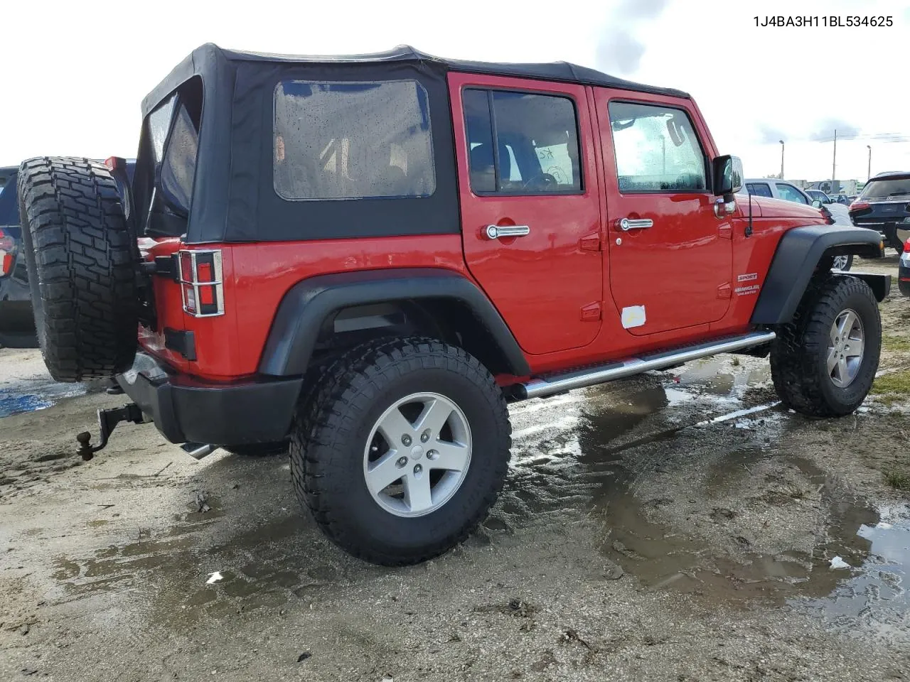 2011 Jeep Wrangler Unlimited Sport VIN: 1J4BA3H11BL534625 Lot: 73751744