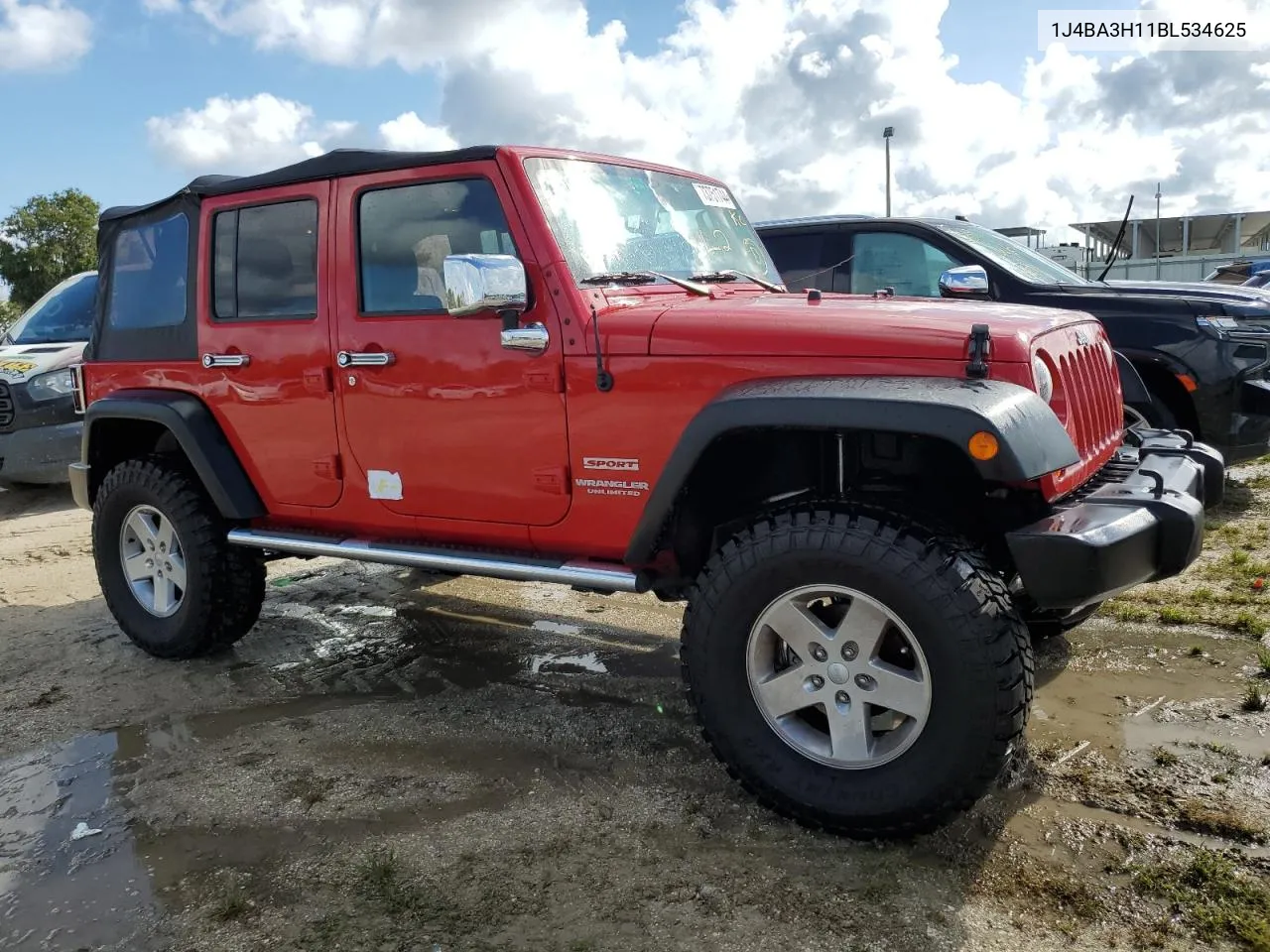 2011 Jeep Wrangler Unlimited Sport VIN: 1J4BA3H11BL534625 Lot: 73751744