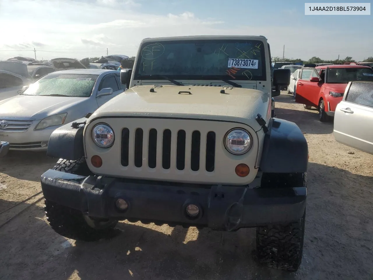 2011 Jeep Wrangler Sport VIN: 1J4AA2D18BL573904 Lot: 73873074