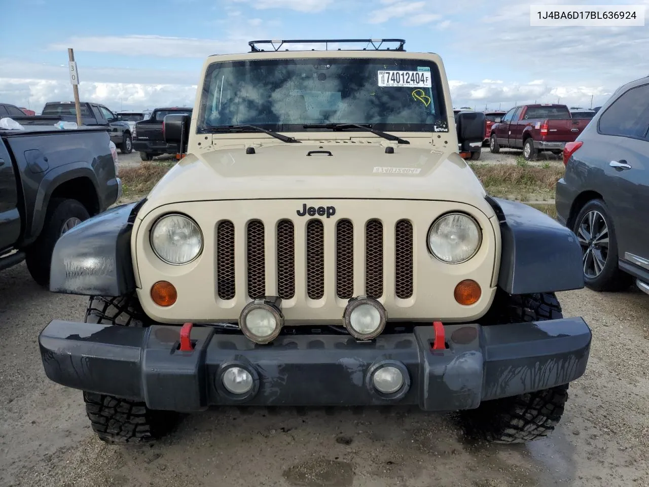 2011 Jeep Wrangler Rubicon VIN: 1J4BA6D17BL636924 Lot: 74012404