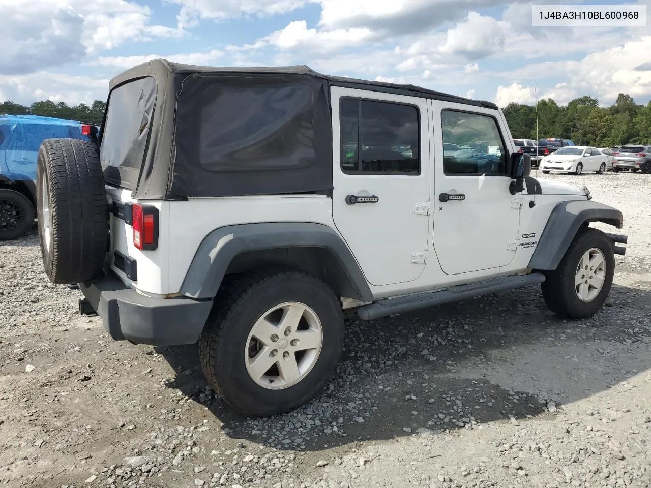 2011 Jeep Wrangler Unlimited Sport VIN: 1J4BA3H10BL600968 Lot: 74130254