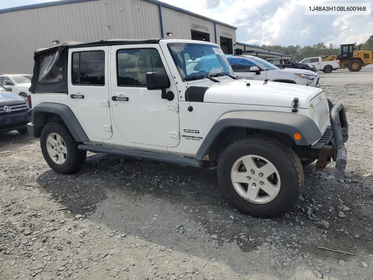 2011 Jeep Wrangler Unlimited Sport VIN: 1J4BA3H10BL600968 Lot: 74130254