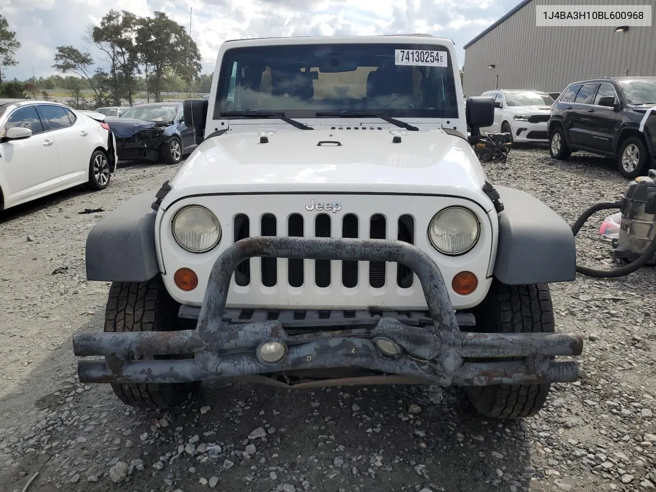 1J4BA3H10BL600968 2011 Jeep Wrangler Unlimited Sport