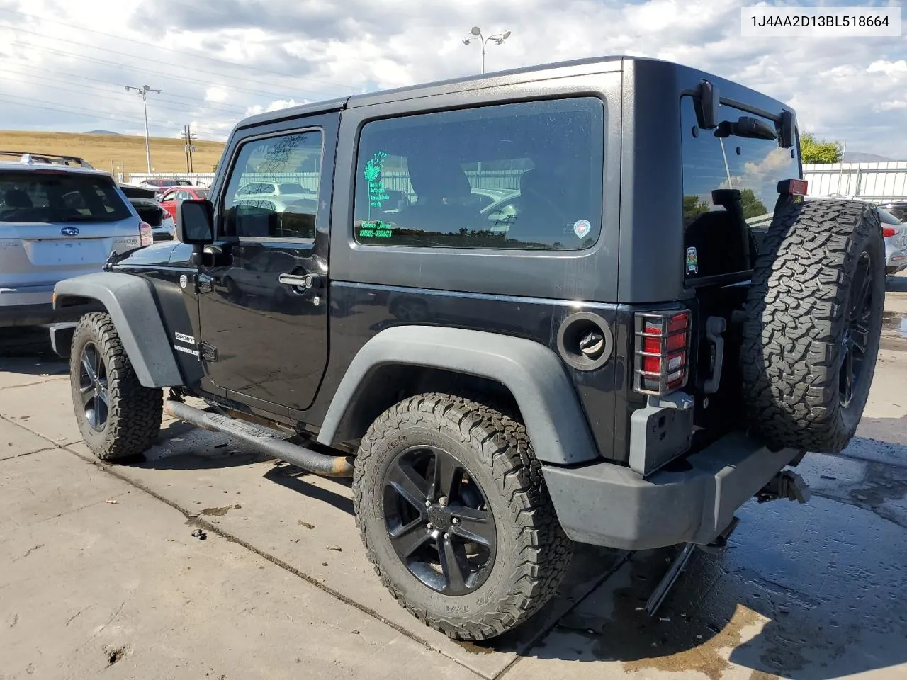 2011 Jeep Wrangler Sport VIN: 1J4AA2D13BL518664 Lot: 74291544