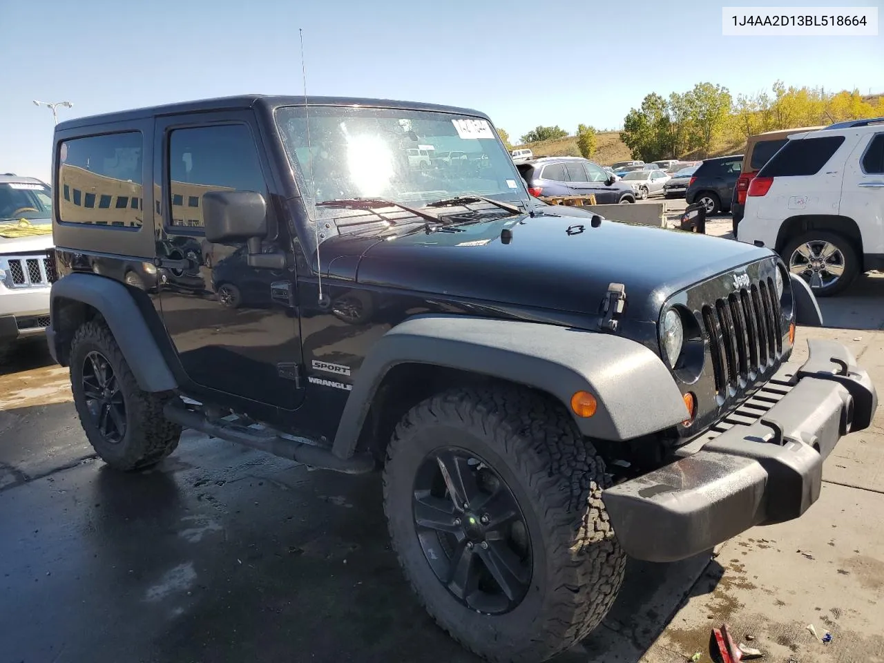 2011 Jeep Wrangler Sport VIN: 1J4AA2D13BL518664 Lot: 74291544