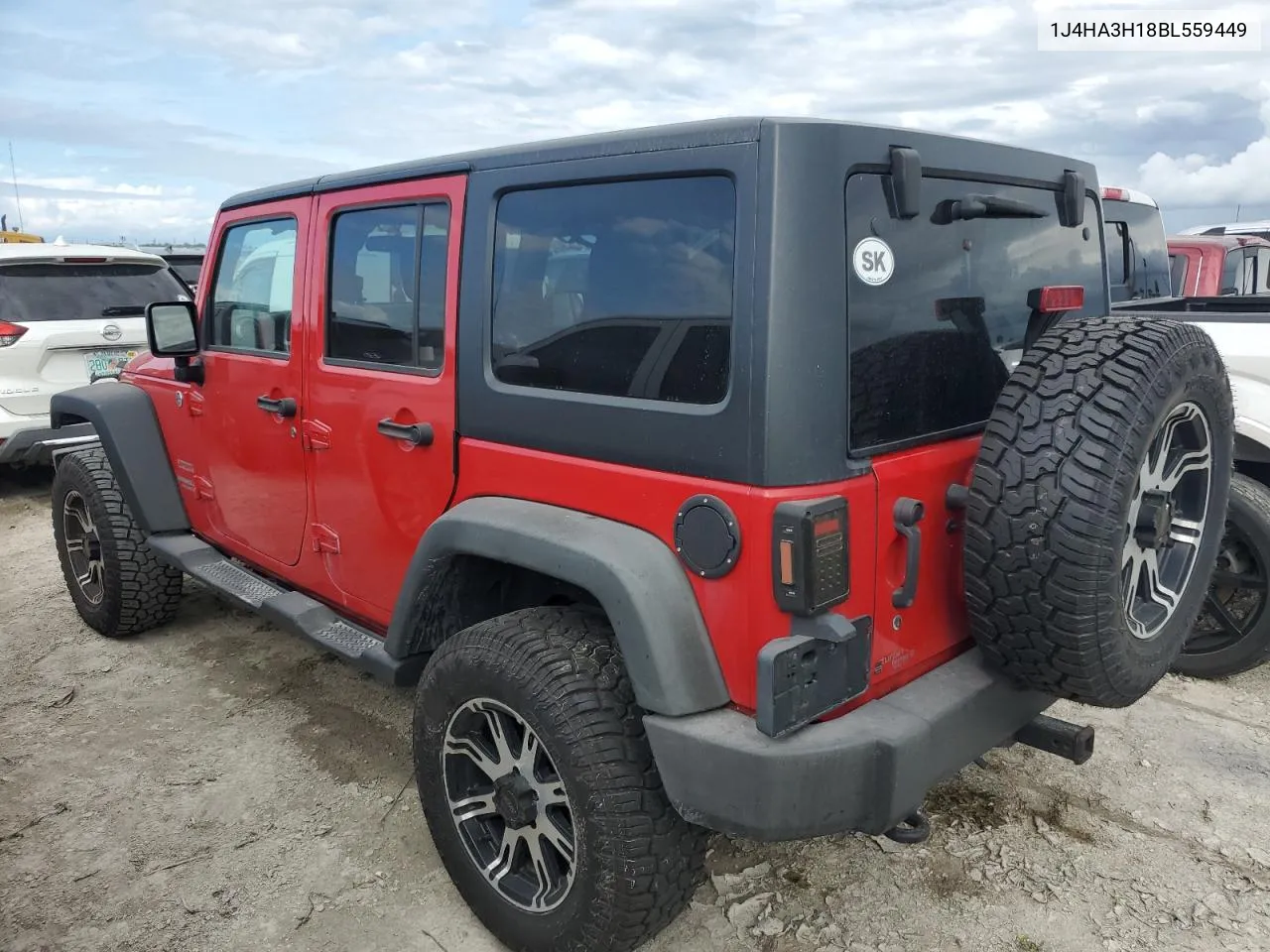 2011 Jeep Wrangler Unlimited Sport VIN: 1J4HA3H18BL559449 Lot: 74495204