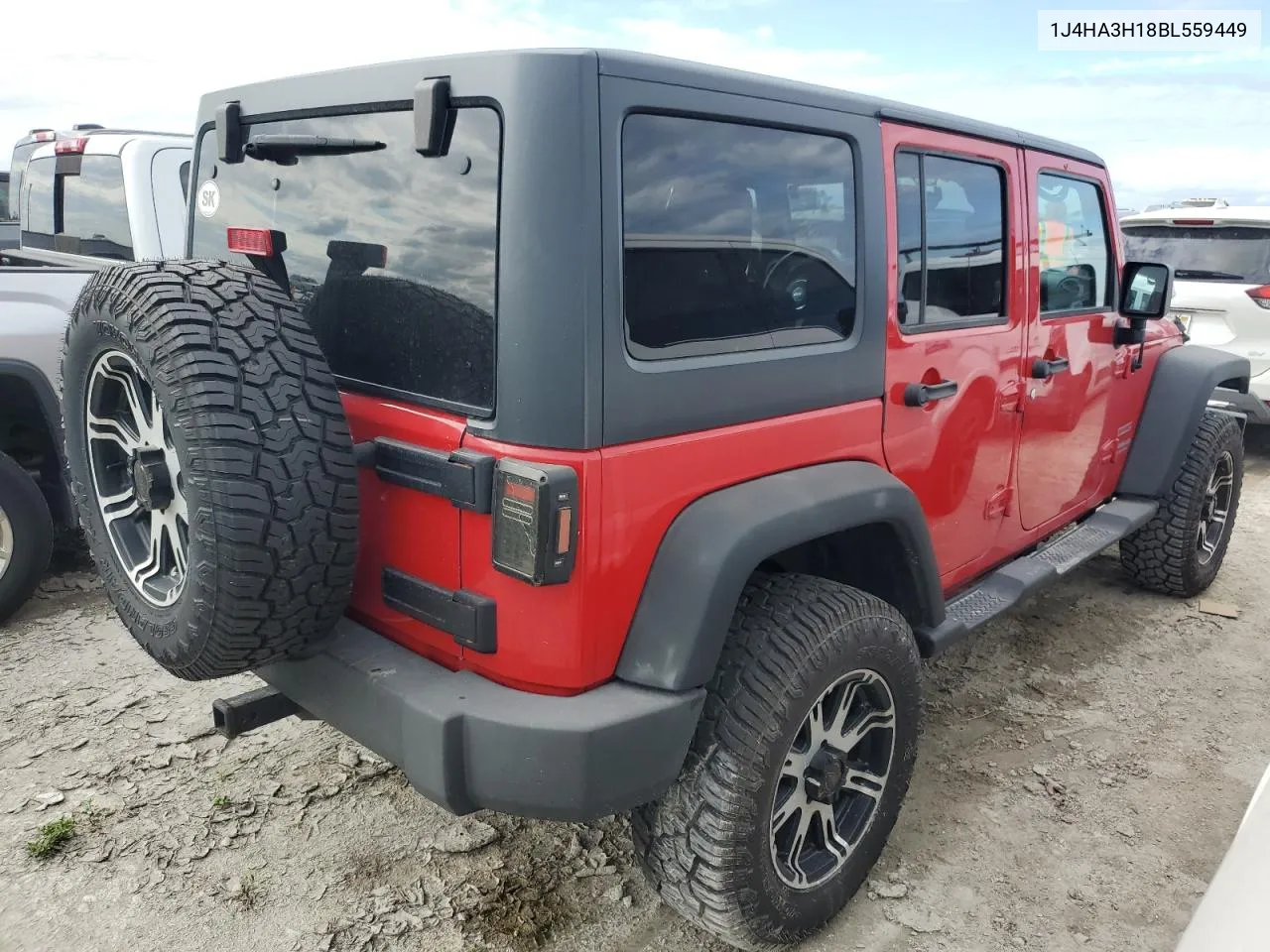 2011 Jeep Wrangler Unlimited Sport VIN: 1J4HA3H18BL559449 Lot: 74495204