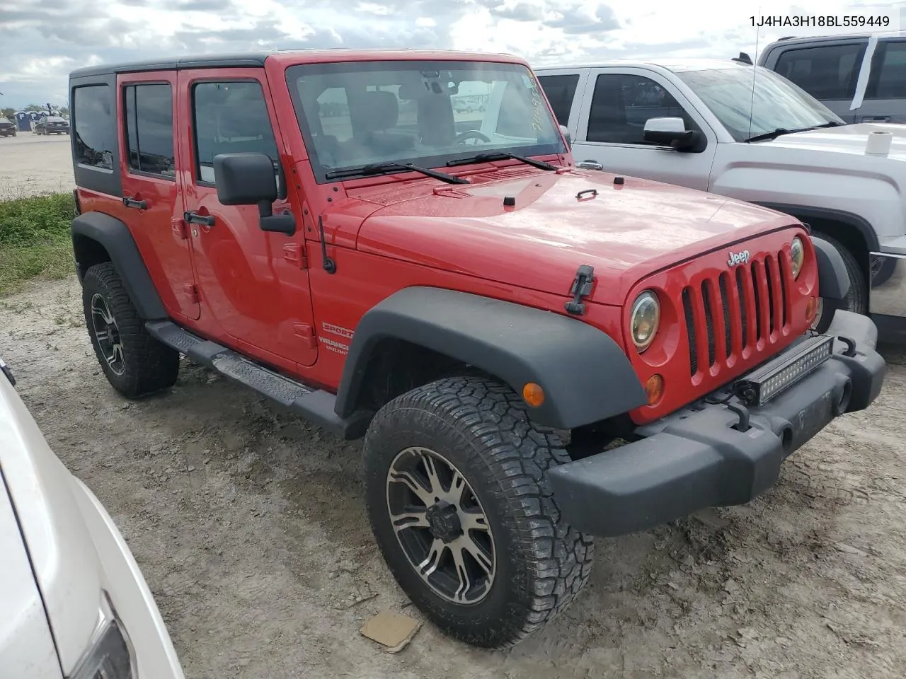 2011 Jeep Wrangler Unlimited Sport VIN: 1J4HA3H18BL559449 Lot: 74495204