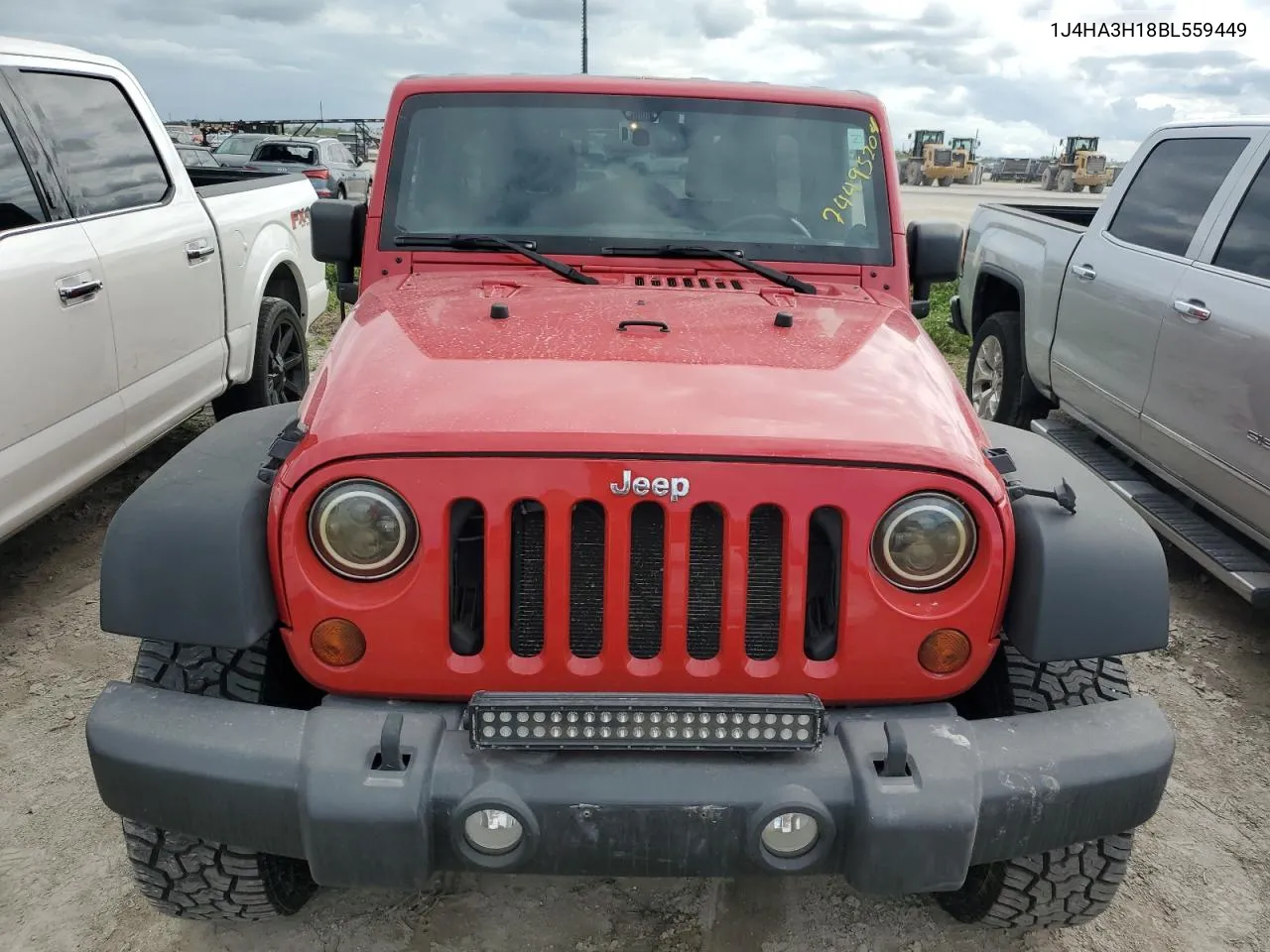 2011 Jeep Wrangler Unlimited Sport VIN: 1J4HA3H18BL559449 Lot: 74495204