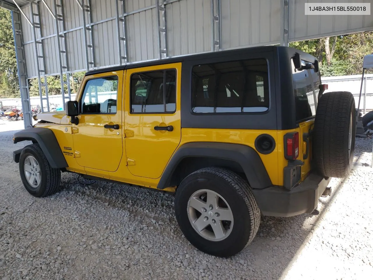 2011 Jeep Wrangler Unlimited Sport VIN: 1J4BA3H15BL550018 Lot: 74582434