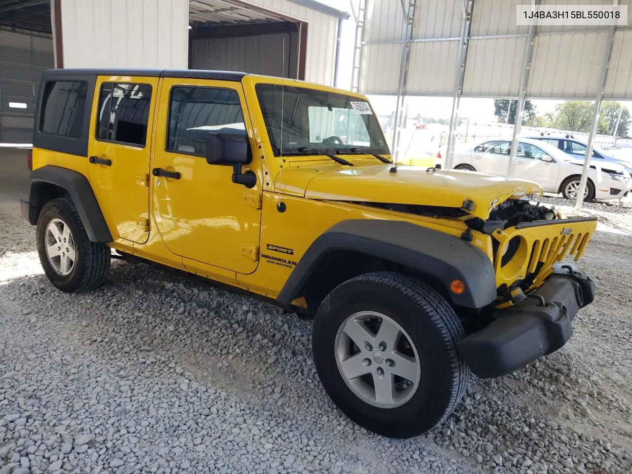 2011 Jeep Wrangler Unlimited Sport VIN: 1J4BA3H15BL550018 Lot: 74582434