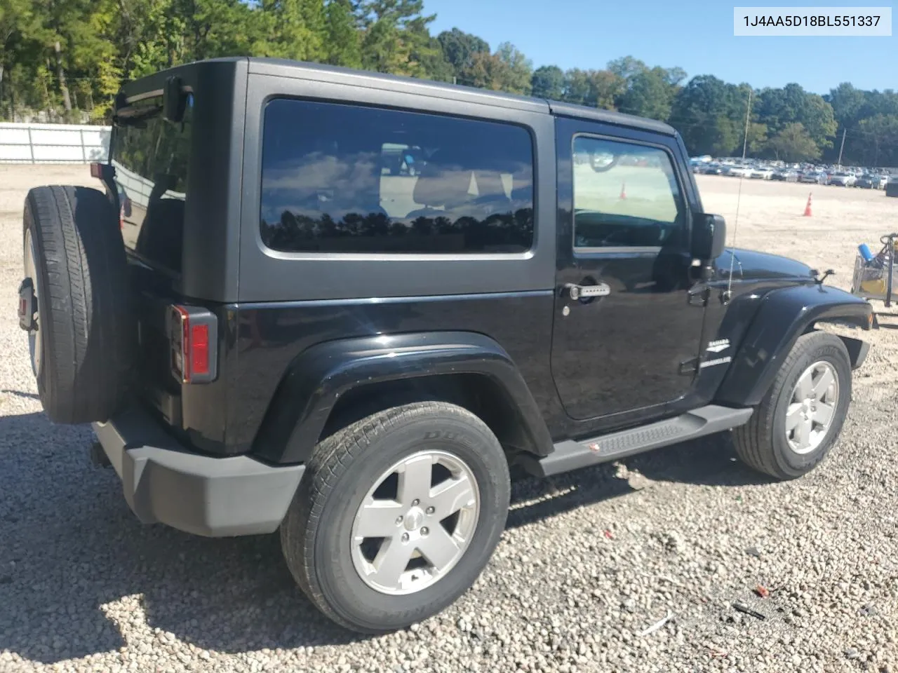 2011 Jeep Wrangler Sahara VIN: 1J4AA5D18BL551337 Lot: 74656334