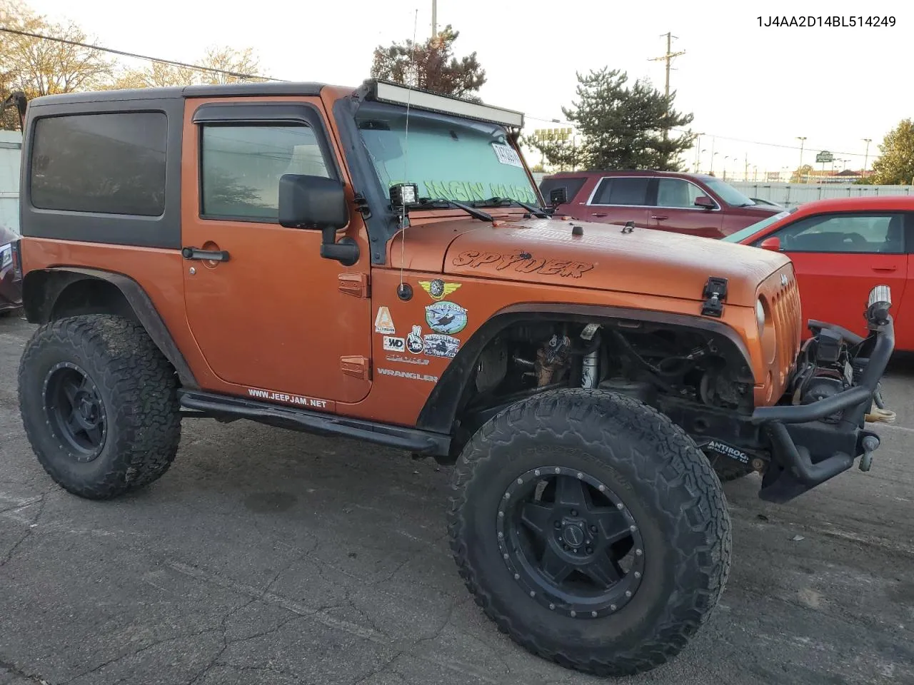 2011 Jeep Wrangler Sport VIN: 1J4AA2D14BL514249 Lot: 74736974